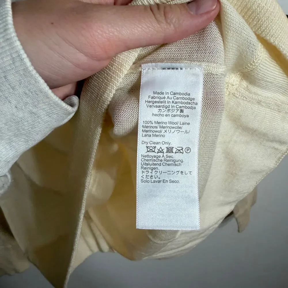 NWT J.Crew Cream Crew Neck Sweater